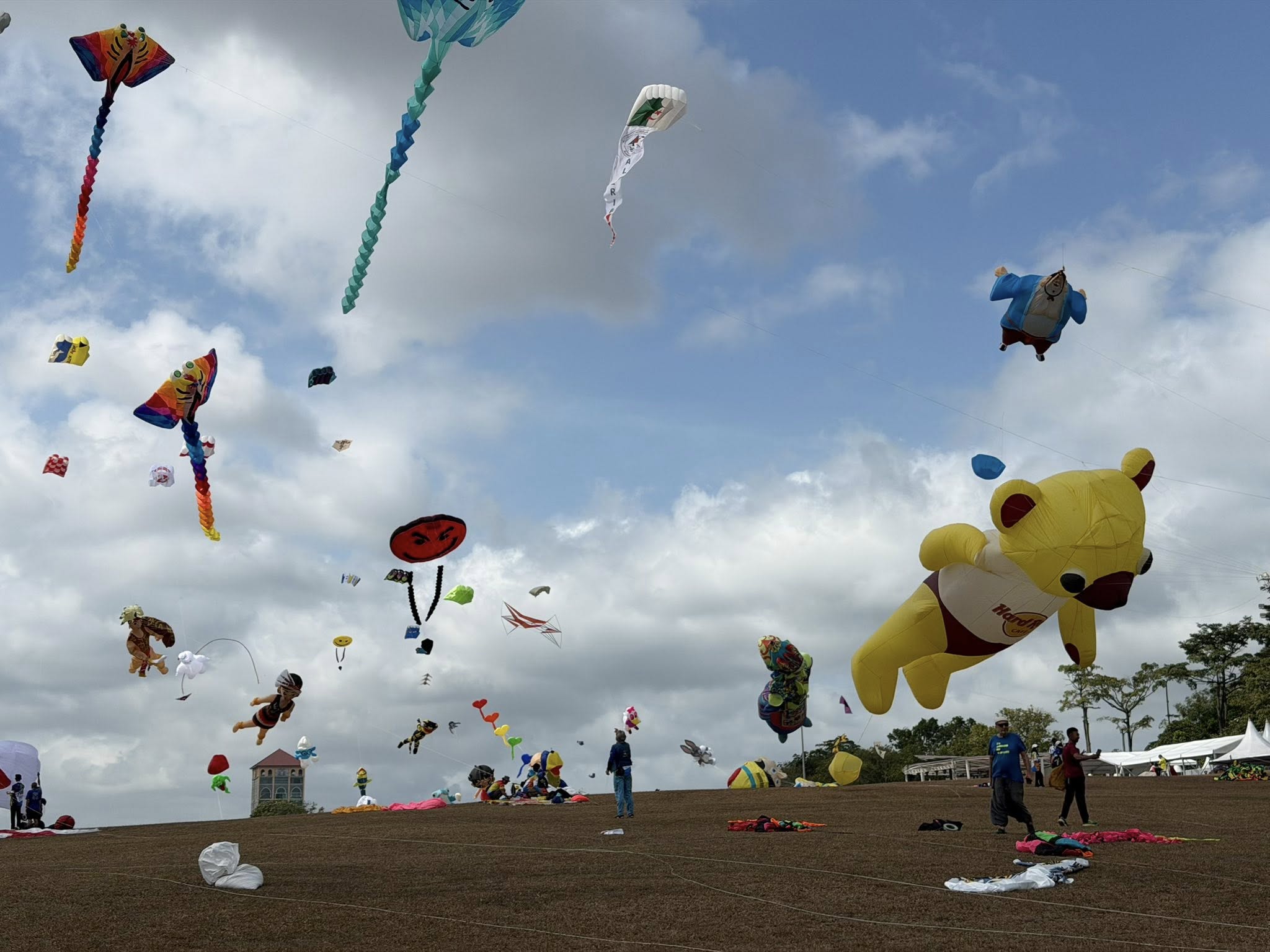 Giant kites filling the festival sky